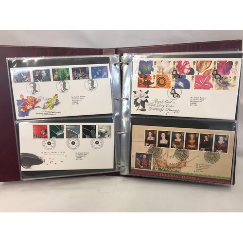 321 - 9 ALBUMS OF ROYAL MAIL FIRST DAY COVERS (APPROX 588)