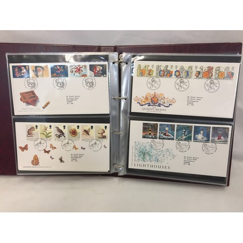 321 - 9 ALBUMS OF ROYAL MAIL FIRST DAY COVERS (APPROX 588)