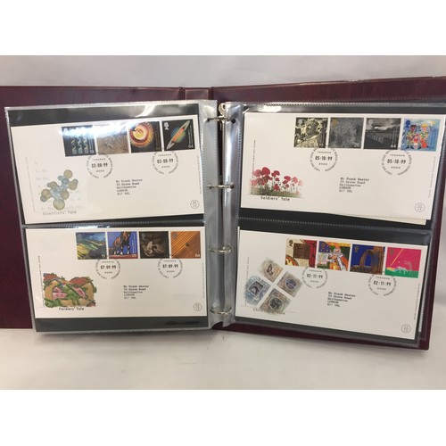 321 - 9 ALBUMS OF ROYAL MAIL FIRST DAY COVERS (APPROX 588)