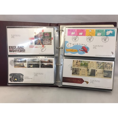 321 - 9 ALBUMS OF ROYAL MAIL FIRST DAY COVERS (APPROX 588)