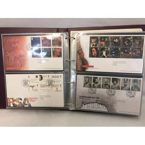 321 - 9 ALBUMS OF ROYAL MAIL FIRST DAY COVERS (APPROX 588)