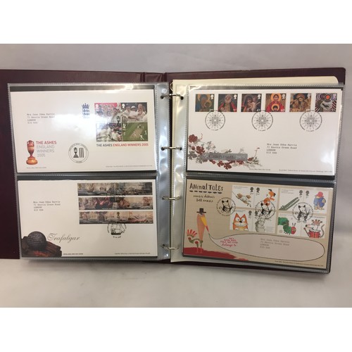 321 - 9 ALBUMS OF ROYAL MAIL FIRST DAY COVERS (APPROX 588)