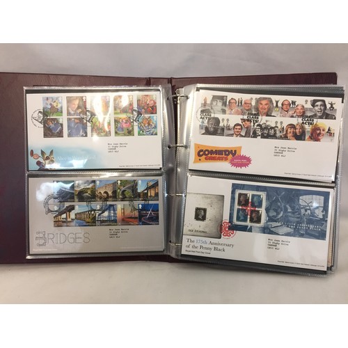 321 - 9 ALBUMS OF ROYAL MAIL FIRST DAY COVERS (APPROX 588)