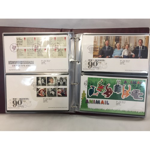 321 - 9 ALBUMS OF ROYAL MAIL FIRST DAY COVERS (APPROX 588)