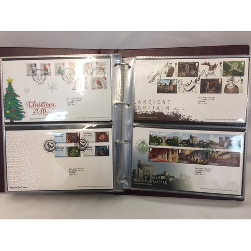 321 - 9 ALBUMS OF ROYAL MAIL FIRST DAY COVERS (APPROX 588)