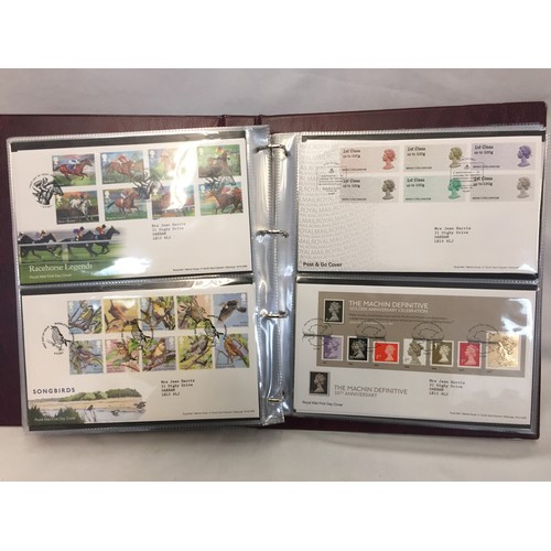 321 - 9 ALBUMS OF ROYAL MAIL FIRST DAY COVERS (APPROX 588)