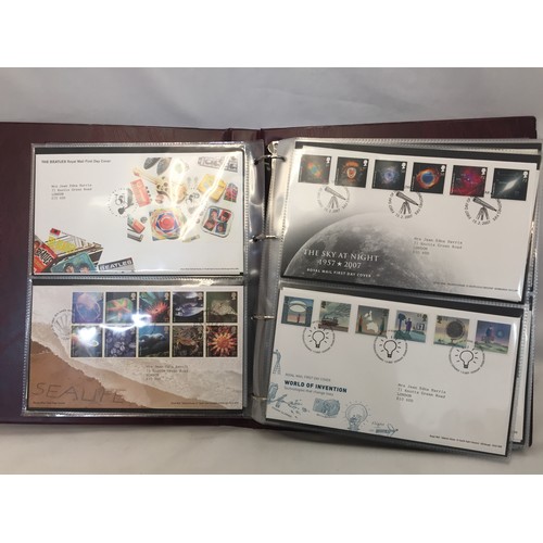 321 - 9 ALBUMS OF ROYAL MAIL FIRST DAY COVERS (APPROX 588)