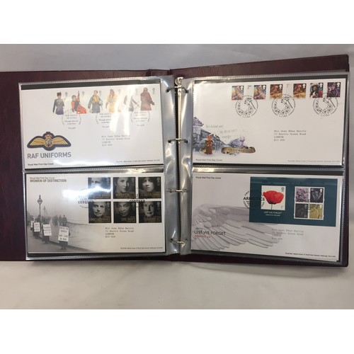 321 - 9 ALBUMS OF ROYAL MAIL FIRST DAY COVERS (APPROX 588)