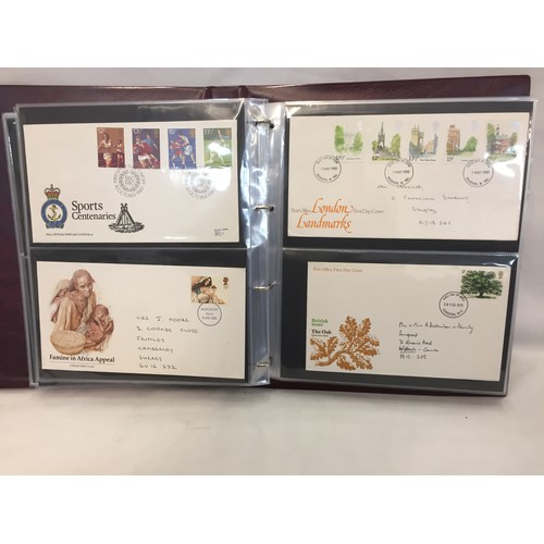 321 - 9 ALBUMS OF ROYAL MAIL FIRST DAY COVERS (APPROX 588)