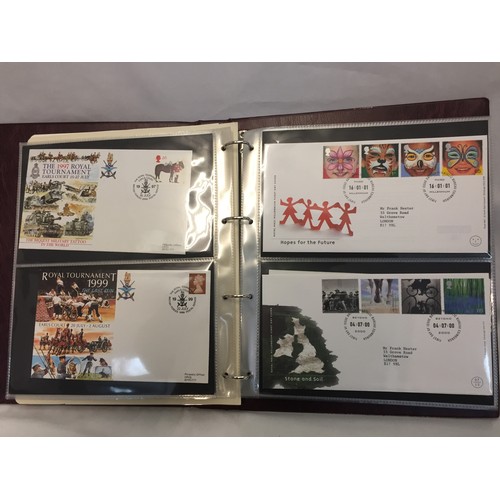 321 - 9 ALBUMS OF ROYAL MAIL FIRST DAY COVERS (APPROX 588)