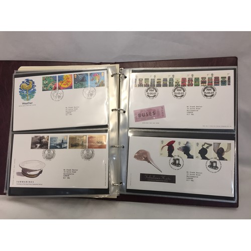 321 - 9 ALBUMS OF ROYAL MAIL FIRST DAY COVERS (APPROX 588)