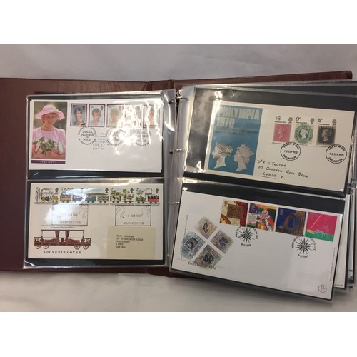 321 - 9 ALBUMS OF ROYAL MAIL FIRST DAY COVERS (APPROX 588)