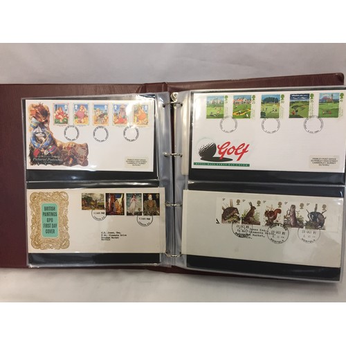 321 - 9 ALBUMS OF ROYAL MAIL FIRST DAY COVERS (APPROX 588)