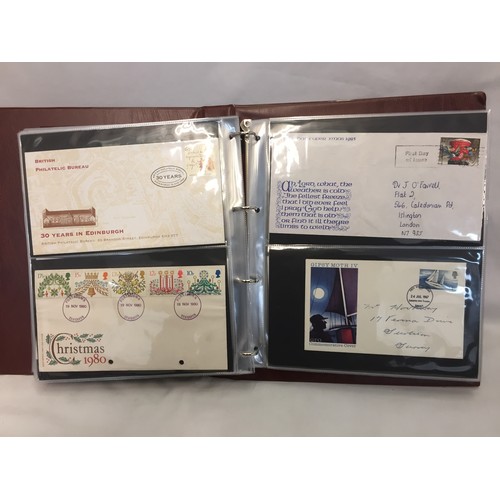 321 - 9 ALBUMS OF ROYAL MAIL FIRST DAY COVERS (APPROX 588)