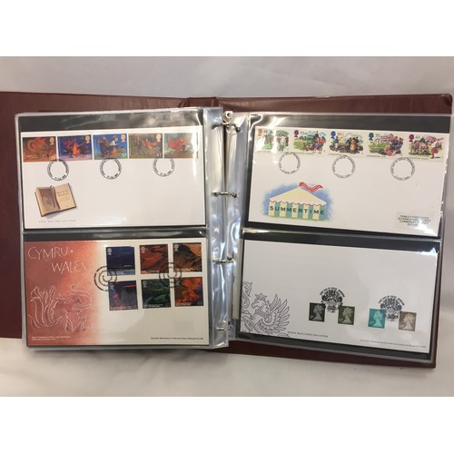 321 - 9 ALBUMS OF ROYAL MAIL FIRST DAY COVERS (APPROX 588)