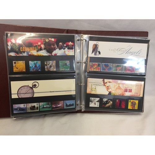 322 - 9 ALBUMS OF ROYAL MAIL PRESENTATION PACKS AND 1 ALBUM OF ROYAL MAIL FIRST DAY COVERS (THE PHOTOS SHO... 