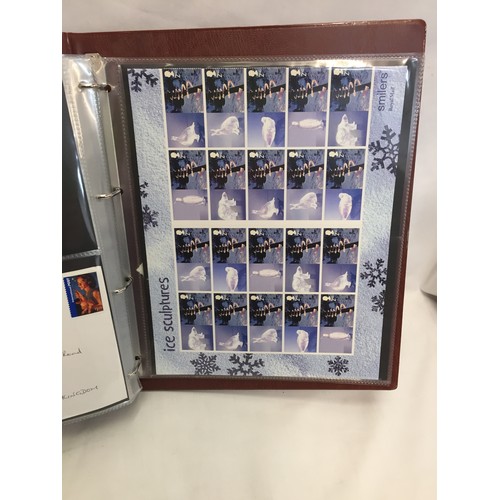 322 - 9 ALBUMS OF ROYAL MAIL PRESENTATION PACKS AND 1 ALBUM OF ROYAL MAIL FIRST DAY COVERS (THE PHOTOS SHO... 