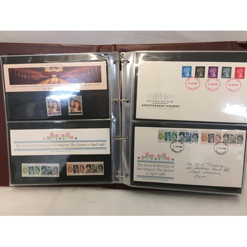 322 - 9 ALBUMS OF ROYAL MAIL PRESENTATION PACKS AND 1 ALBUM OF ROYAL MAIL FIRST DAY COVERS (THE PHOTOS SHO... 