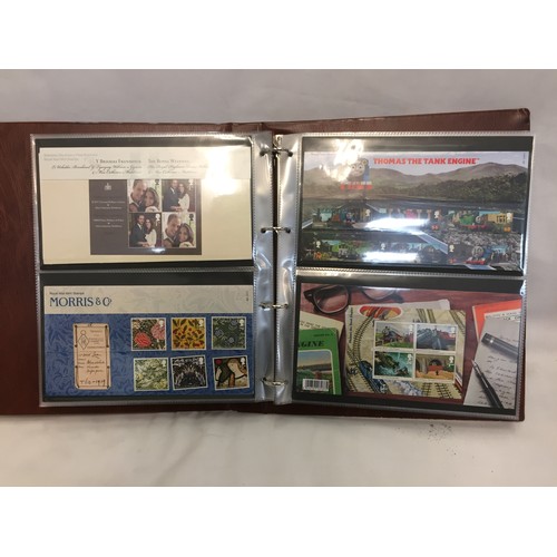 322 - 9 ALBUMS OF ROYAL MAIL PRESENTATION PACKS AND 1 ALBUM OF ROYAL MAIL FIRST DAY COVERS (THE PHOTOS SHO... 