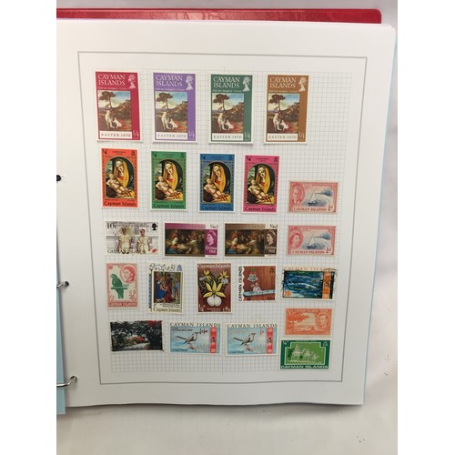 323 - 26 ALBUMS OF WORLD STAMPS (THE PHOTOS SHOW ONLY A SMALL AMOUNT OF THE TOTAL CONTENTS)