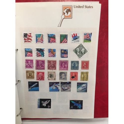 324 - 1 ALBUM OF UNITED STATES STAMPS (THE PHOTOS SHOW JUST A FEW PAGES OF THE TOTAL CONTENTS)