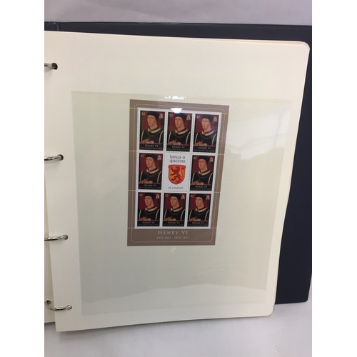 329 - 2 ALBUMS OF ROYAL MAIL HISTORY OF THE MONARCHY COIN FIRST DAY COVERS  (THE PHOTOS SHOW ONLY SOME OF ... 