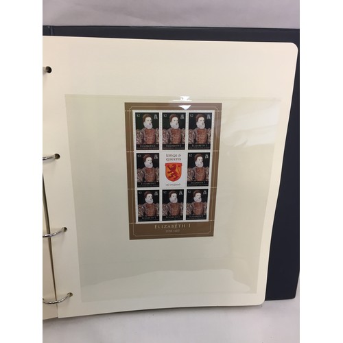 329 - 2 ALBUMS OF ROYAL MAIL HISTORY OF THE MONARCHY COIN FIRST DAY COVERS  (THE PHOTOS SHOW ONLY SOME OF ... 