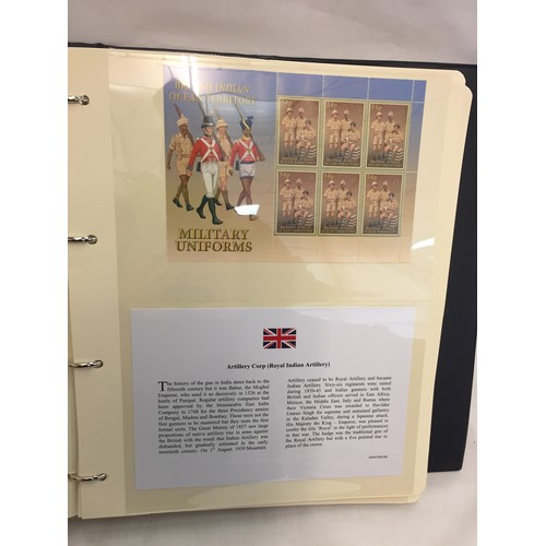 330 - 1 ALBUM HISTORY OF THE BRITISH ARMY COMMEMORATIVE COIN COLLECTION (THE PHOTOS SHOW ONLY SOME OF THE ... 