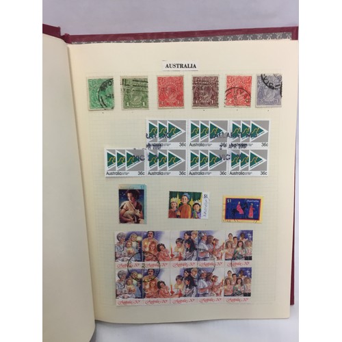 333 - 2 ALBUMS OF WORLD STAMPS (THE PHOTOS SHOW ONLY SOME OF THE TOTAL CONTENTS)