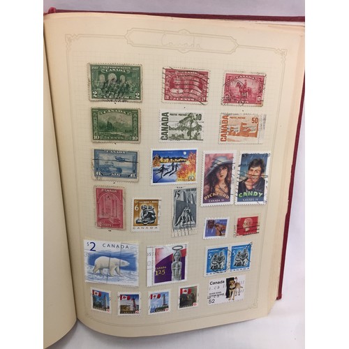 333 - 2 ALBUMS OF WORLD STAMPS (THE PHOTOS SHOW ONLY SOME OF THE TOTAL CONTENTS)