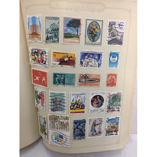 333 - 2 ALBUMS OF WORLD STAMPS (THE PHOTOS SHOW ONLY SOME OF THE TOTAL CONTENTS)