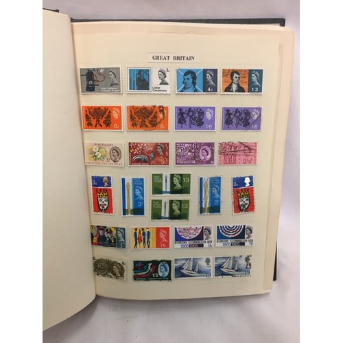 334 - 2 ALBUMS OF G.B. & OTHER STAMPS (THE PHOTOS SHOW ONLY SOME OF THE TOTAL CONTENTS)