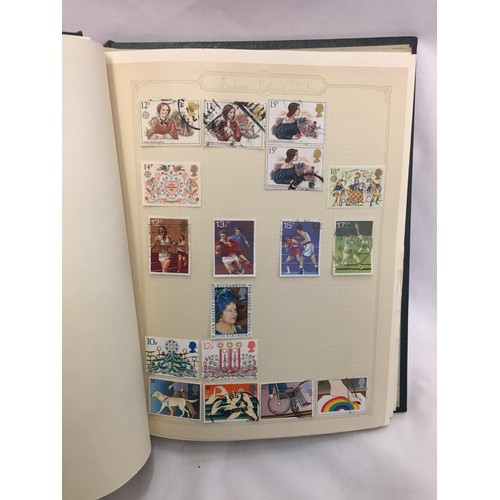 334 - 2 ALBUMS OF G.B. & OTHER STAMPS (THE PHOTOS SHOW ONLY SOME OF THE TOTAL CONTENTS)