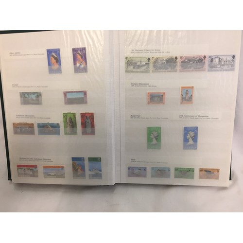 335 - 1 ALBUM OF GUERNSEY MINT DEFINITIVE AND COMMEMORATIVE STAMPS (THE PHOTOS SHOW ONLY SOME OF THE TOTAL... 