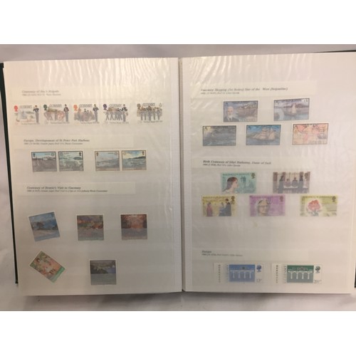 335 - 1 ALBUM OF GUERNSEY MINT DEFINITIVE AND COMMEMORATIVE STAMPS (THE PHOTOS SHOW ONLY SOME OF THE TOTAL... 