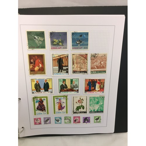 337 - 1 ALBUM OF STAMPS (COUNTRIES BEGINNING WITH THE LETTER 