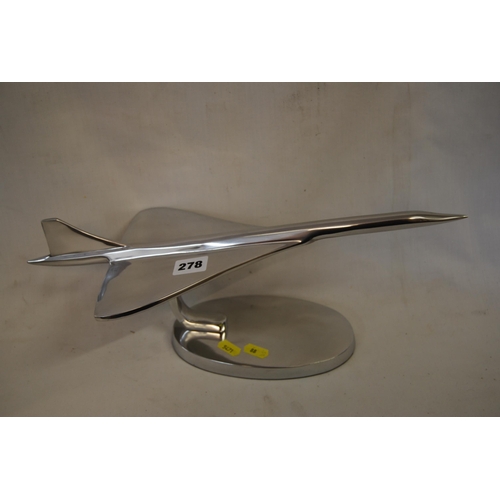 278 - STAINLESS STEEL DESK TOP MODEL CONCORDE (88)