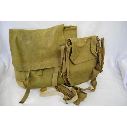 289 - VINTAGE MILITARY CANVAS RUCKSACK