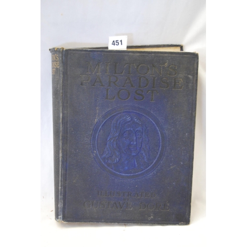 451 - 1 VOLUME MILTON'S PARADISE LOST