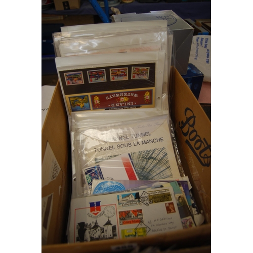 455 - 60+ 1ST DAY COVERS (INCLUDING CHANNEL TUNNEL) AND STAMPS