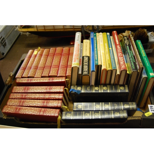 279 - BOX OF RAILWAY AND HERON BOOKS