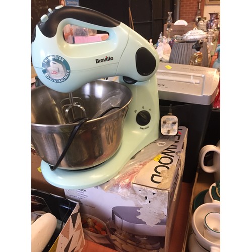 396 - BREVILLE FOOD MIXER, KENWOOD ATTACHMENT AND SHREDDER