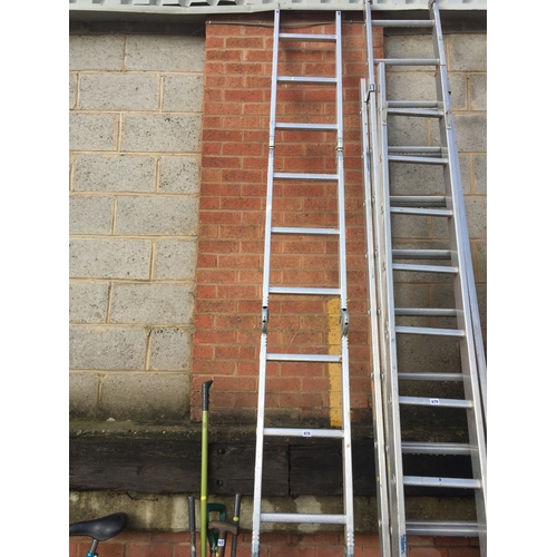 678 - ALUMINIUM 4 FOLD LADDER