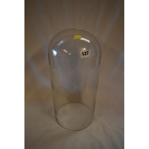 127 - LARGE GLASS DOME 40CM HIGH