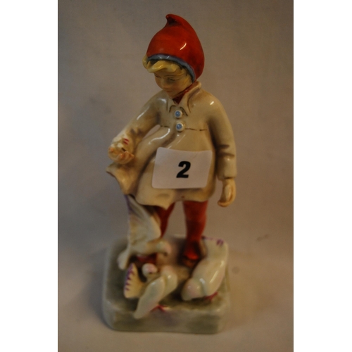 2 - ROYAL WORCESTER BONE CHINA FIGURINE 