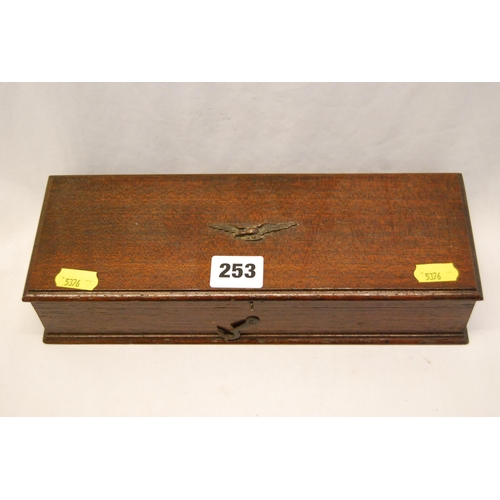 253 - 19TH CENTURY OAK SECTIONAL BOX