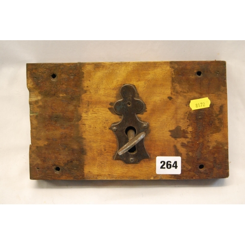 264 - 18TH CENTURY LOCK & KEY