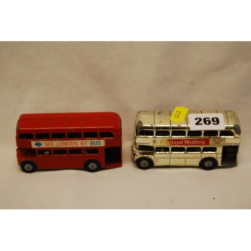 269 - 2 LONE STAR DOUBLE DECKER BUSES 