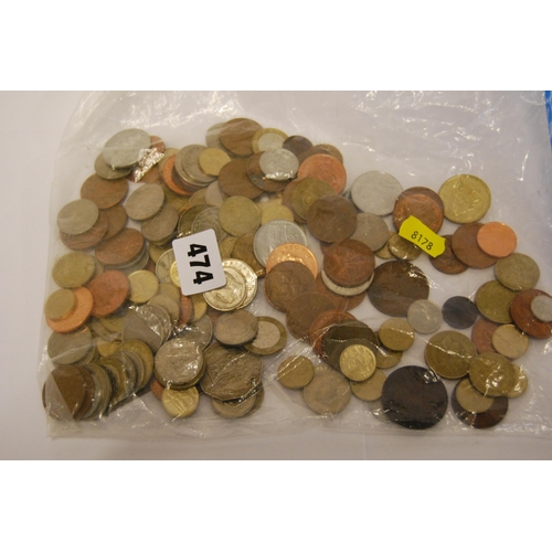 474 - QUANTITY OF MIXED COINAGE