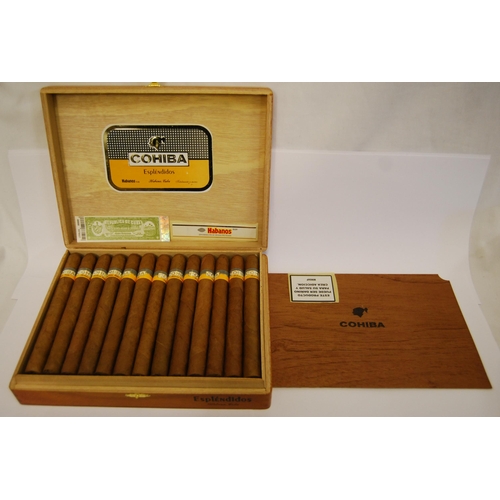 483 - BOX OF 25 COHIBA ESPLENDIDOS HABANOS CIGARS (PLEASE NOTE WE ARE NOT GUARANTEEING THE AUTHENTICITY OF... 